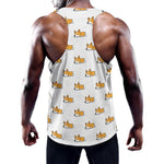 Sleeping Corgi Pattern Print Training Tank Top