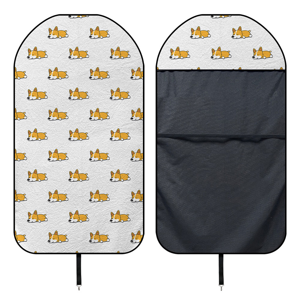 Sleeping Corgi Pattern Print Waterproof Car Seat Cover
