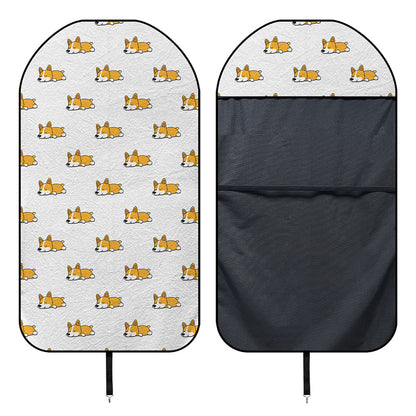 Sleeping Corgi Pattern Print Waterproof Car Seat Cover