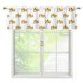 Sleeping Corgi Pattern Print Window Valance