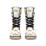 Sleeping Corgi Pattern Print Winter Boots