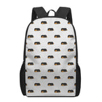 Sleeping Rottweiler Pattern Print 17 Inch Backpack