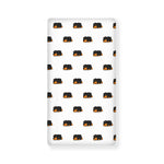 Sleeping Rottweiler Pattern Print Baby Crib Sheet