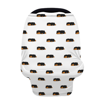 Sleeping Rottweiler Pattern Print Baby Seat Cover