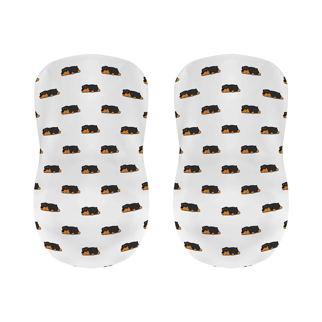 Sleeping Rottweiler Pattern Print Bar Stool Covers