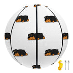 Sleeping Rottweiler Pattern Print Basketball