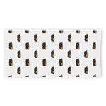 Sleeping Rottweiler Pattern Print Beach Towel