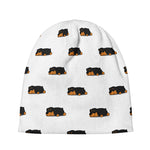 Sleeping Rottweiler Pattern Print Beanie