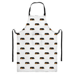 Sleeping Rottweiler Pattern Print Bib Apron With Pocket