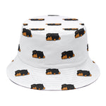 Sleeping Rottweiler Pattern Print Bucket Hat