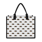 Sleeping Rottweiler Pattern Print Canvas Tote Bag