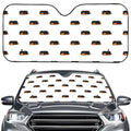 Sleeping Rottweiler Pattern Print Car Windshield Sun Shade