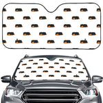 Sleeping Rottweiler Pattern Print Car Windshield Sun Shade