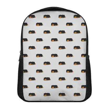 Sleeping Rottweiler Pattern Print Casual Backpack