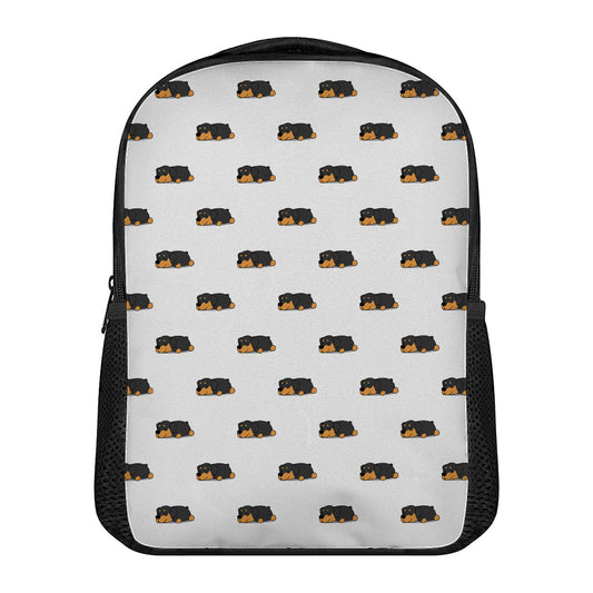 Sleeping Rottweiler Pattern Print Casual Backpack