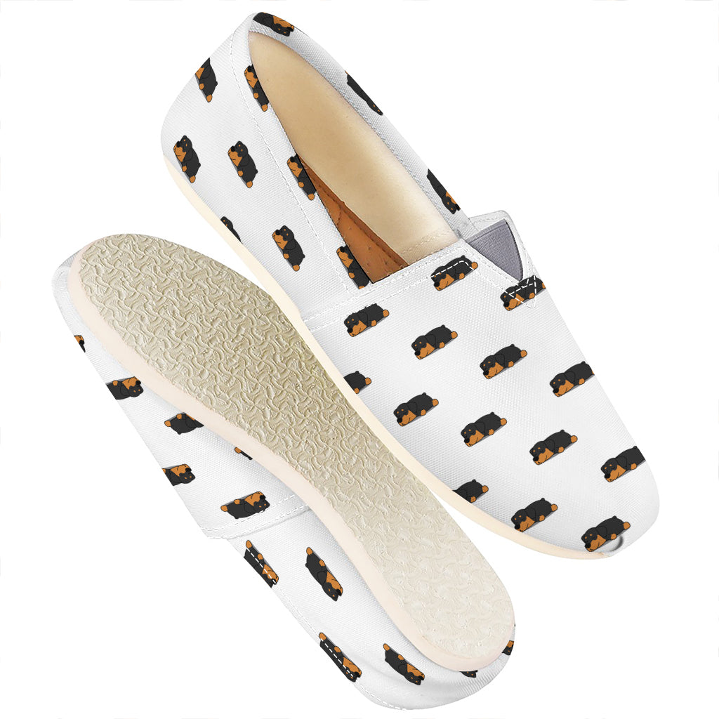 Sleeping Rottweiler Pattern Print Casual Shoes