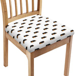 Sleeping Rottweiler Pattern Print Chair Cushion Cover