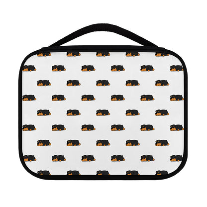 Sleeping Rottweiler Pattern Print Classic Bible Case