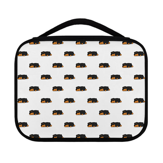 Sleeping Rottweiler Pattern Print Classic Bible Case