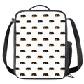 Sleeping Rottweiler Pattern Print Crossbody Lunch Bag