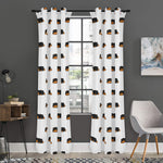 Sleeping Rottweiler Pattern Print Curtain