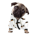 Sleeping Rottweiler Pattern Print Dog Zip Up Hoodie