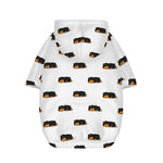 Sleeping Rottweiler Pattern Print Dog Zip Up Hoodie
