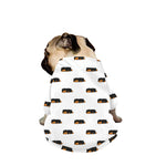 Sleeping Rottweiler Pattern Print Dog Zip Up Jacket