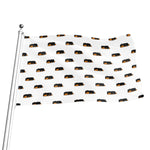 Sleeping Rottweiler Pattern Print Flag