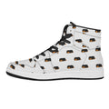 Sleeping Rottweiler Pattern Print High Top Leather Sneakers