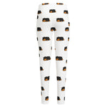 Sleeping Rottweiler Pattern Print High-Waisted Pocket Leggings