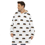 Sleeping Rottweiler Pattern Print Hoodie Blanket