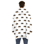 Sleeping Rottweiler Pattern Print Hoodie Blanket