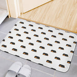 Sleeping Rottweiler Pattern Print Indoor Door Mat