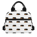 Sleeping Rottweiler Pattern Print Insulated Lunch Bag
