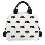 Sleeping Rottweiler Pattern Print Insulated Lunch Bag