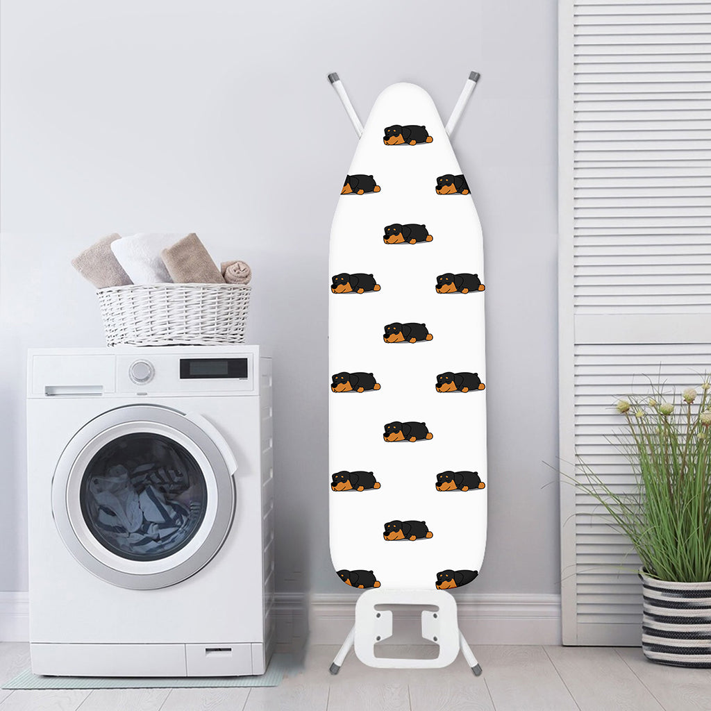 Sleeping Rottweiler Pattern Print Ironing Board Cover