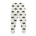 Sleeping Rottweiler Pattern Print Jogger Pants