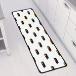 Sleeping Rottweiler Pattern Print Long Kitchen Mat