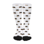 Sleeping Rottweiler Pattern Print Long Socks