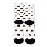 Sleeping Rottweiler Pattern Print Long Socks