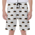 Sleeping Rottweiler Pattern Print Men's Beach Shorts