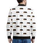 Sleeping Rottweiler Pattern Print Men's Bomber Jacket