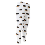 Sleeping Rottweiler Pattern Print Men's Compression Pants