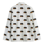 Sleeping Rottweiler Pattern Print Men's Cotton Blazer