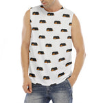 Sleeping Rottweiler Pattern Print Men's Fitness Tank Top