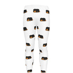 Sleeping Rottweiler Pattern Print Men's leggings