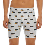 Sleeping Rottweiler Pattern Print Men's Long Boxer Briefs