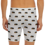 Sleeping Rottweiler Pattern Print Men's Long Boxer Briefs