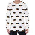 Sleeping Rottweiler Pattern Print Men's Long Sleeve T-Shirt